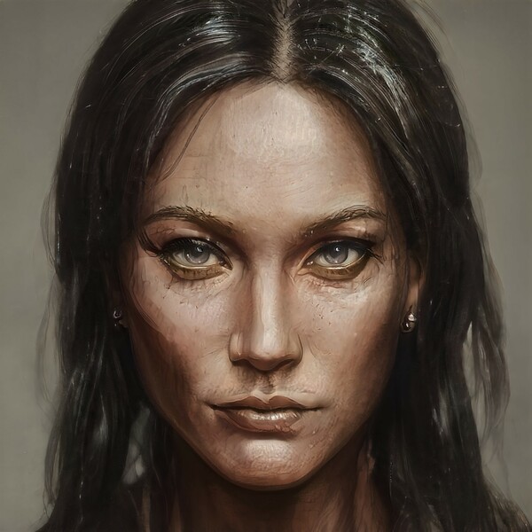 Illustrated portrait of Inessa Amane